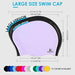 Lasmare Large Long Hair Swim Cap With Extra Room For Women Men 1