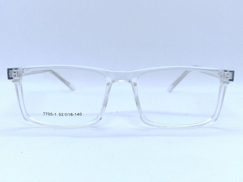 Gatizzoni Transparent Square Frame Glasses for Men Unisex Fashion 1