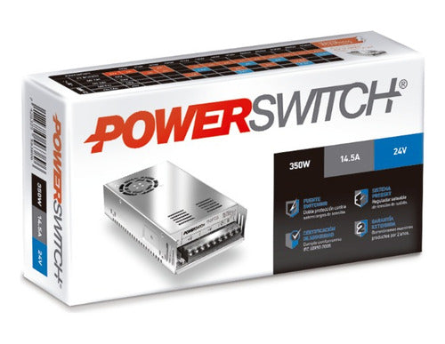 Powerswitch Fuente Powerswitch 24V 14.5A Gab Metalico Ip20 1