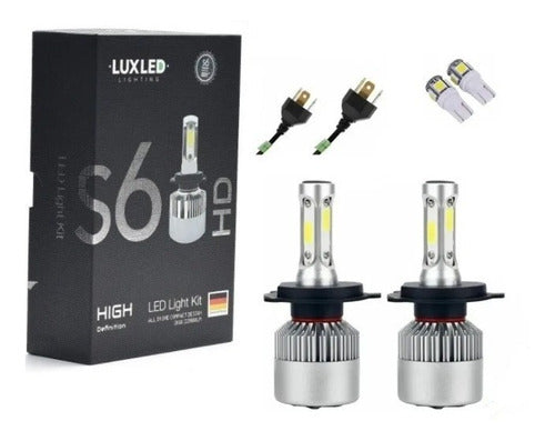 S6 HD Led Cree S6 Plus H4 + LED T10 Alta Baja Gol Trend Power Corsa 0