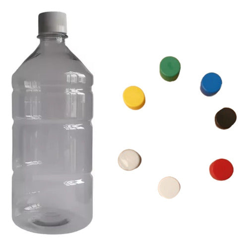 JP Plastic PET Bottle 1 Liter with Plastic Cap 0