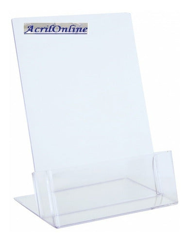 Acrilonline 30 Porta Folletos De Acrílico 15x20cm Oferta 0