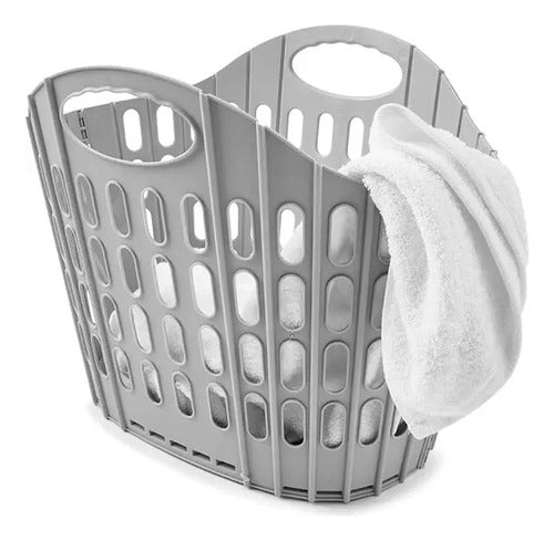 Känn Livet Foldable Plastic Laundry Basket Organizer 0