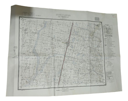 Antigua Carta Topografíca Ejército Argentino 1