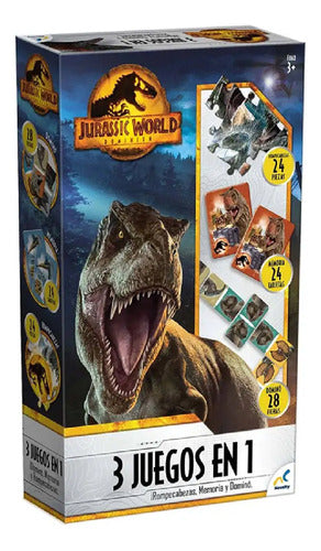 Jurassic 3 In 1 Game Set 0