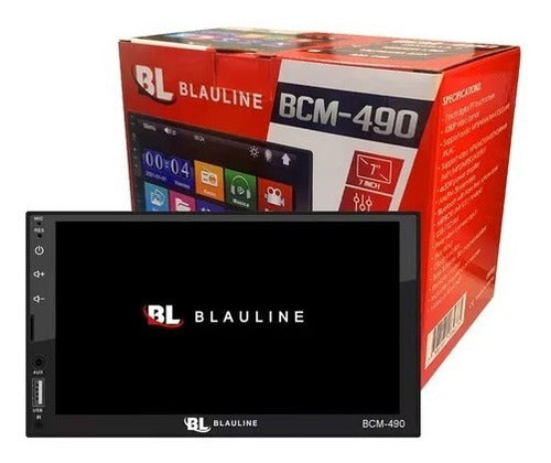 Blauline Radio Au Dvd Doble Din Mp3 Usb Sd Bt Bcm-490 C/pant 7 Phone 0