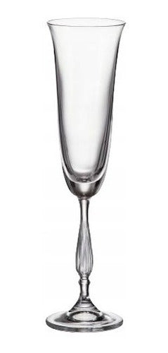 Bohemia Crystal Champagne Glasses Set X 12 Fregatta 190ml 3