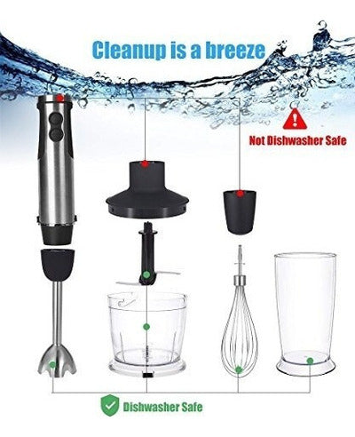 KOIOS 4 In 1 Hand Blender 400-Watts With Food Processor 6