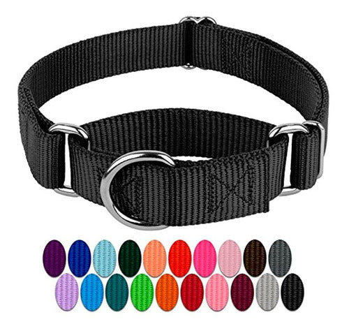 Country Brook Petz - Durable Nylon Dog Collar - Martingale Style 0