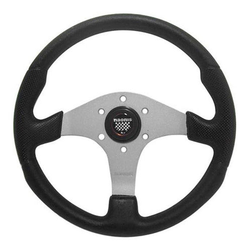 Naonis Universal Nautic Steering Wheel 3 Spokes 36 Cm Diameter Black 0