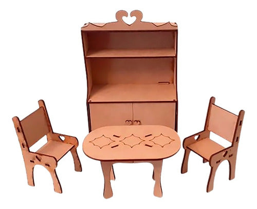 Comedor - Muebles Para Muñeca - Sin Pintar 0