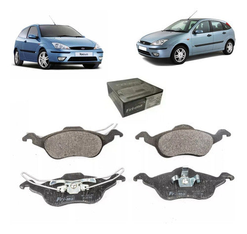 Front Brake Pads for Ford Focus 1 From 1998 to 2010 0