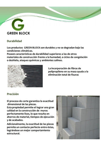 Ladrillo De Hormigon Celular Green Block No Brimax 15x25x50 5