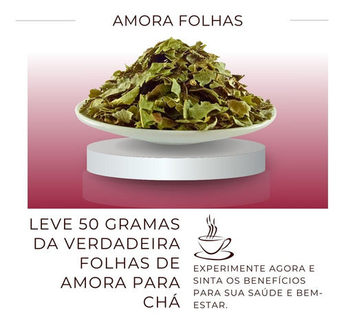 Chá Amora Folhas Pura - Verdadeiro Rubus Rosifolius 50g 1