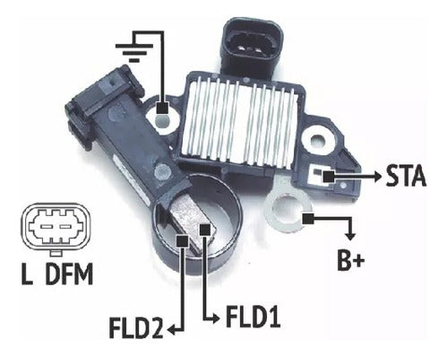 Regulador De Voltaje Chevrolet Cruze S10 Trailblazer Tracker 1