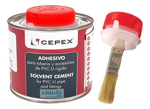 Cepex Adhesive Glue for PVC 500cc - With Brush 0