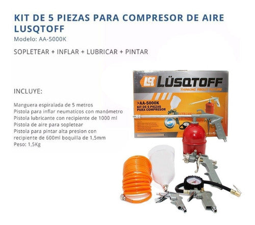 Lüsqtoff Compressor Painting Kit 5 Pieces 2