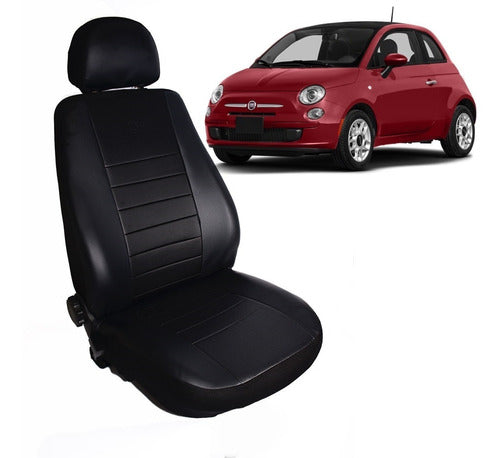 Team Premium Quilted Leather Seat Cover for Fiat 500 1