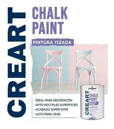 Sinteplast Pintura Tizada Chalk Paint Varios Colores Mate 1L 2