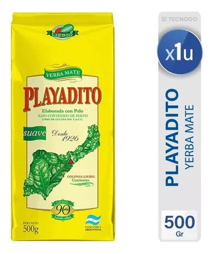 Playadito Suave Pack X3u Yerba Mate Sin TACC 500g 1