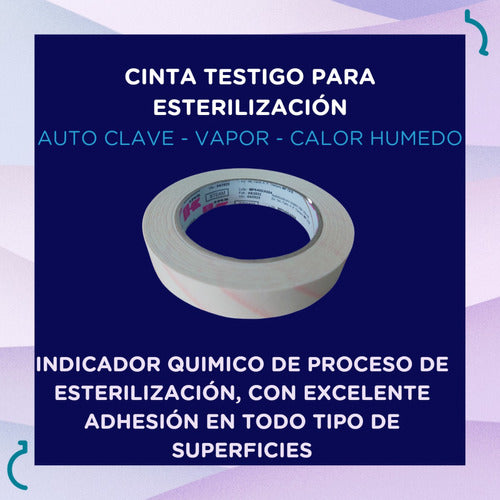 Cinta Testigo Para Autoclave Esterilizacion A Vapor 4