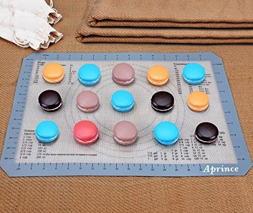 Aprince Silicone Baking Mat Set De 2 Hojas De Media Hoja (gr) 3