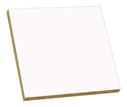 Mdf Melaminico Blanco De 6mm Espesor Una Cara Med. 2.75*1.85 0