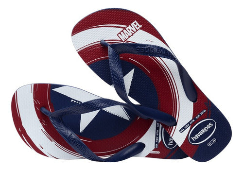 Havaianas Men's Top Marvel Logomania Dark Blue 1