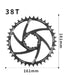 VXAA Round Chainring Direct Mount GXP 36T-6MM Offset 1