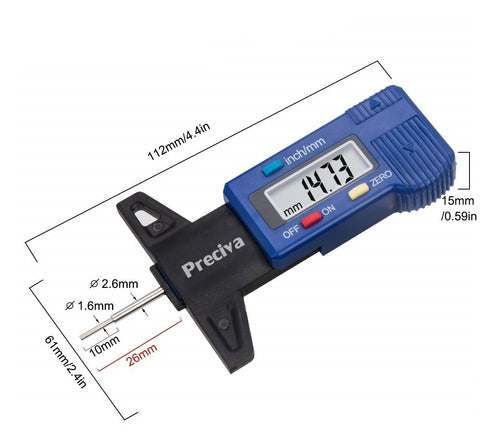 Preciva Tire Tread Depth Gauge 4