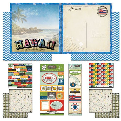 Scrapbook Aduana Temática Papel Y Pegatinas Scrapbook Kit Ha 0