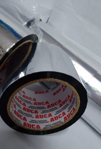 Auca Metalized Adhesive Tape 72 Mm X 50 Meters 1