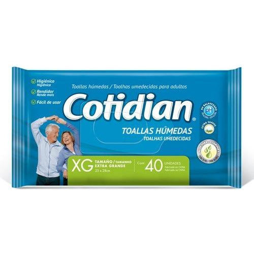 Toallitas Húmedas Cotidian Adulto X40 0