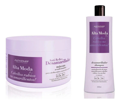 Alta Moda Alfaparf Desamarillador Shampoo and Mask Kit 0