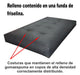 Nuestros Bartulos Colchon Liso Antidesgarro 120x70x12 Cm Cama Para Perros 3