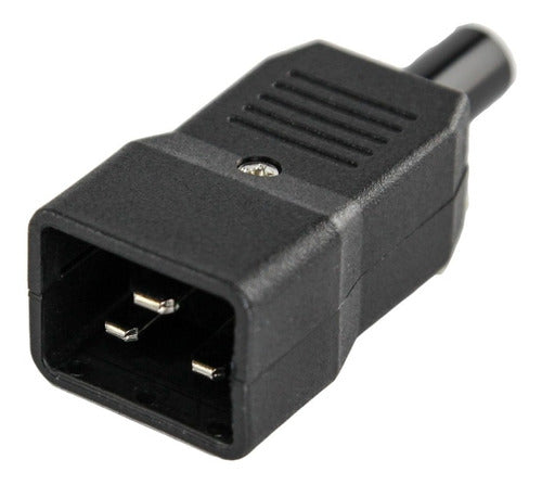UPSCALE C20 Male Connector 3 Pin 16A 250V Luxury UPS Cable Htec 0