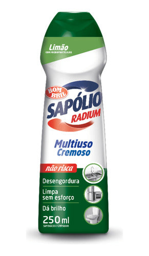 Kit 2 Sapólio Radium Cremoso Limão Desengordurante 250ml 1