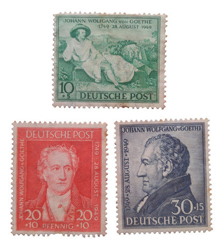 German Occupation Anglo-American 1949 Goethe Mint Bizone 0