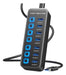 Onfinio Usb Hub 3.0 7 Puertos, Divisor De Concentrador De Da 0