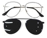 Good Look Clip On Aviator Metal Frames with Polarized Black Lenses 0