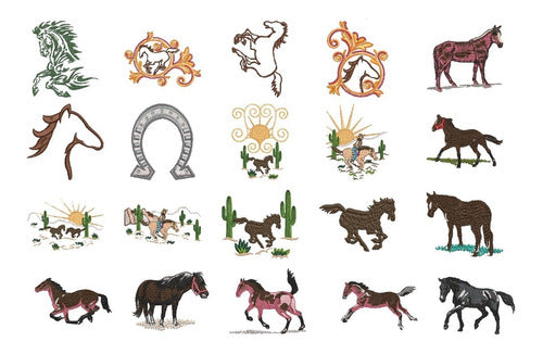 Mundo Catixci 118 Horse Embroidery Designs 1