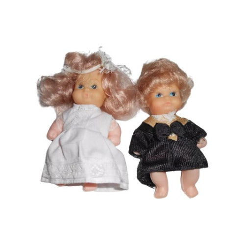 Toolstree Vintage Bride and Groom Dolls - 11 cm 0