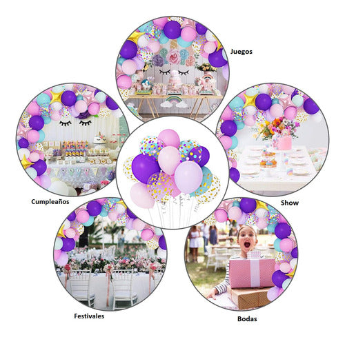 GN Pack of 96 Unicorn Arch Balloons for Party Decoration 1