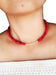 Collar Coral Natural Rojo Del Mediterráneo Y Oro18k Lamin 0