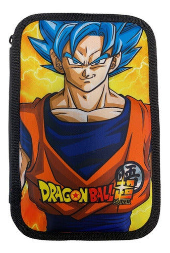 Dragon Ball Z Original Floor Fabric 2-Zip Pencil Case 8