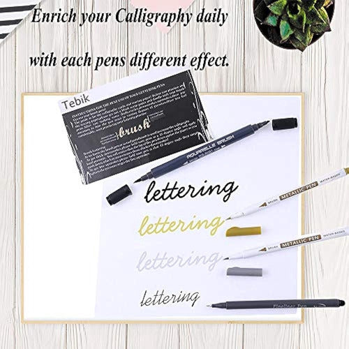 Tebik Hand-Lettering Kit, 22-Piece Set of Calligraphy Pens 2