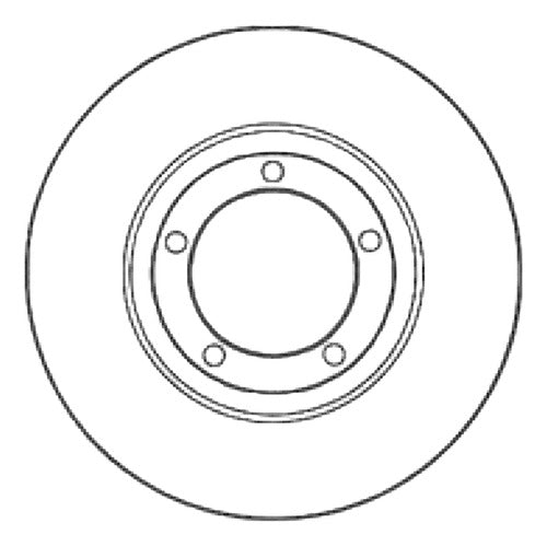 Breme Front Brake Disc (253mm) Hyundai H100 93-95 0