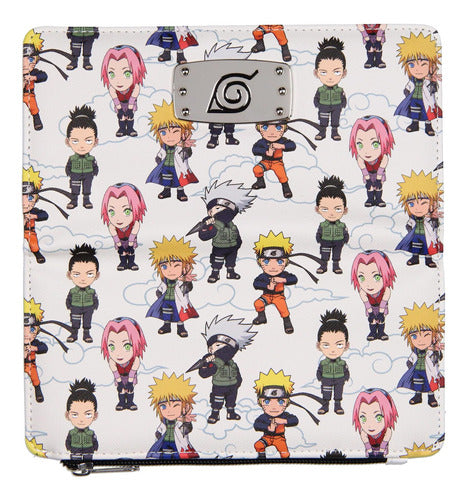 Bioworld Naruto Shippuden Chibi Figures Snap Closure Synthetic Leather Wallet 2