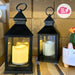 Rosa Nube Negra Fanal Led - Warm Light Lantern - Decorative Battery Candle 2