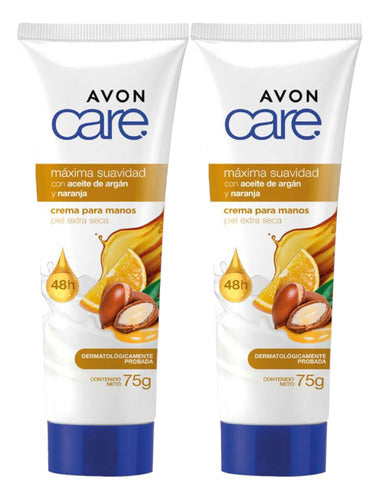 Avon Care Pack X2 Hand Cream Argan Oil and Orange 0